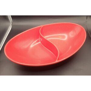 Vintageorange Spaulding Melmac Divided Serving Bowl Dish 11”